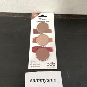 bdb Billion Dollar Brows Eyeshadow Trio Refills, WARM latte, golden, ruby